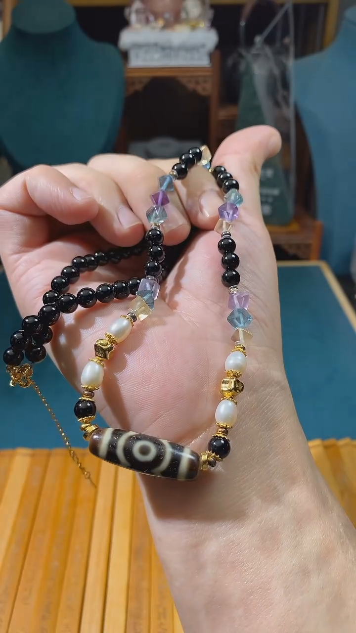 玛瑙/玉髓颈饰未镶嵌C07358多样性发一