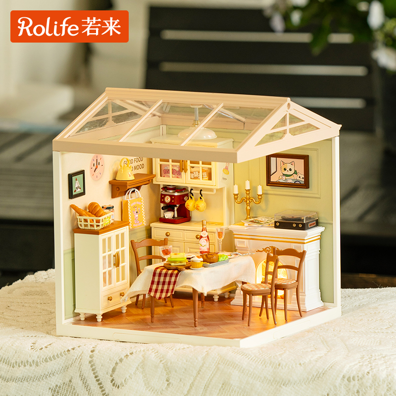 【炉边小聚 餐厅】若来rolife超级世界DIY小屋手工拼装模型摆件
