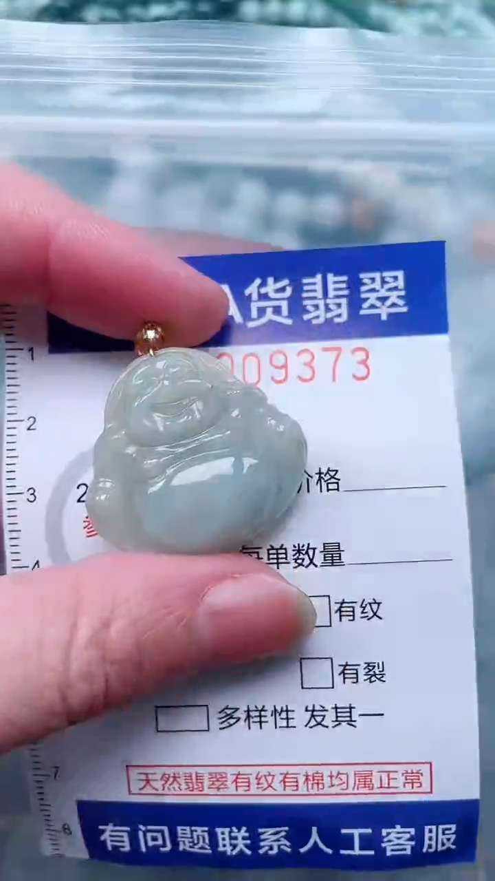 翡翠未镶嵌吊坠(不含链)1