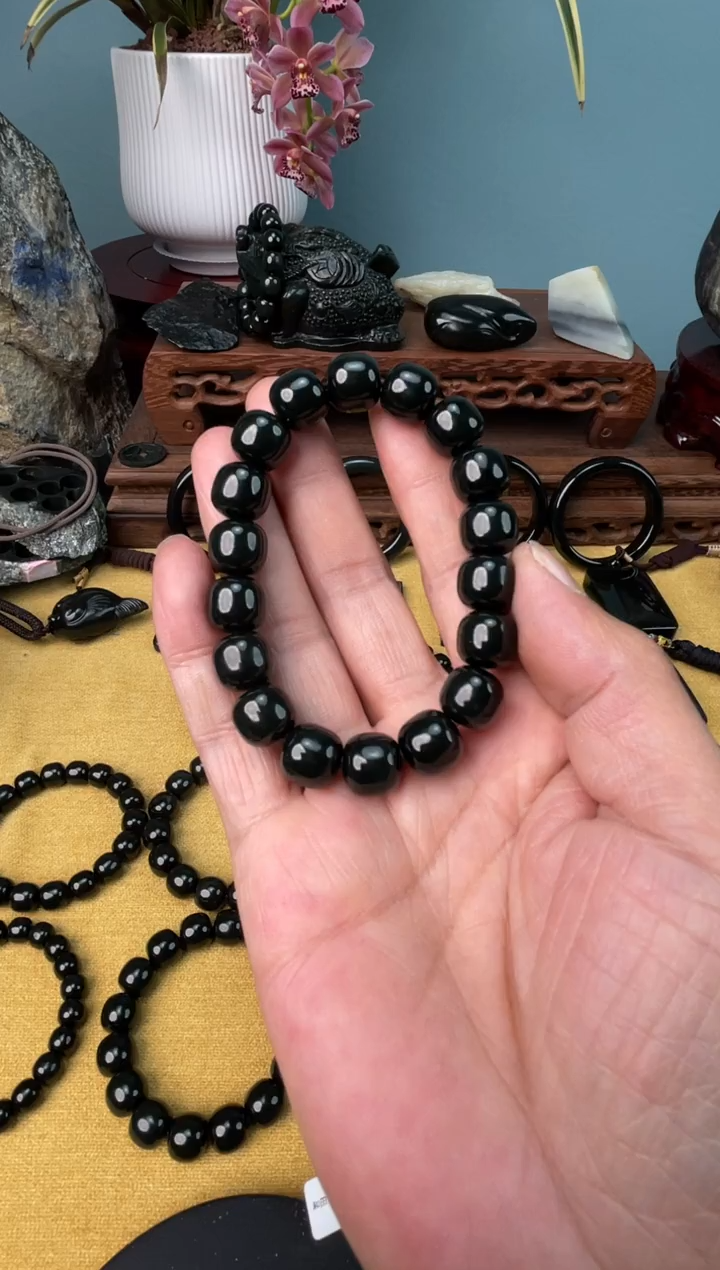 【闪购商品】未镶嵌和田玉手串新疆和田玉塔青卡12