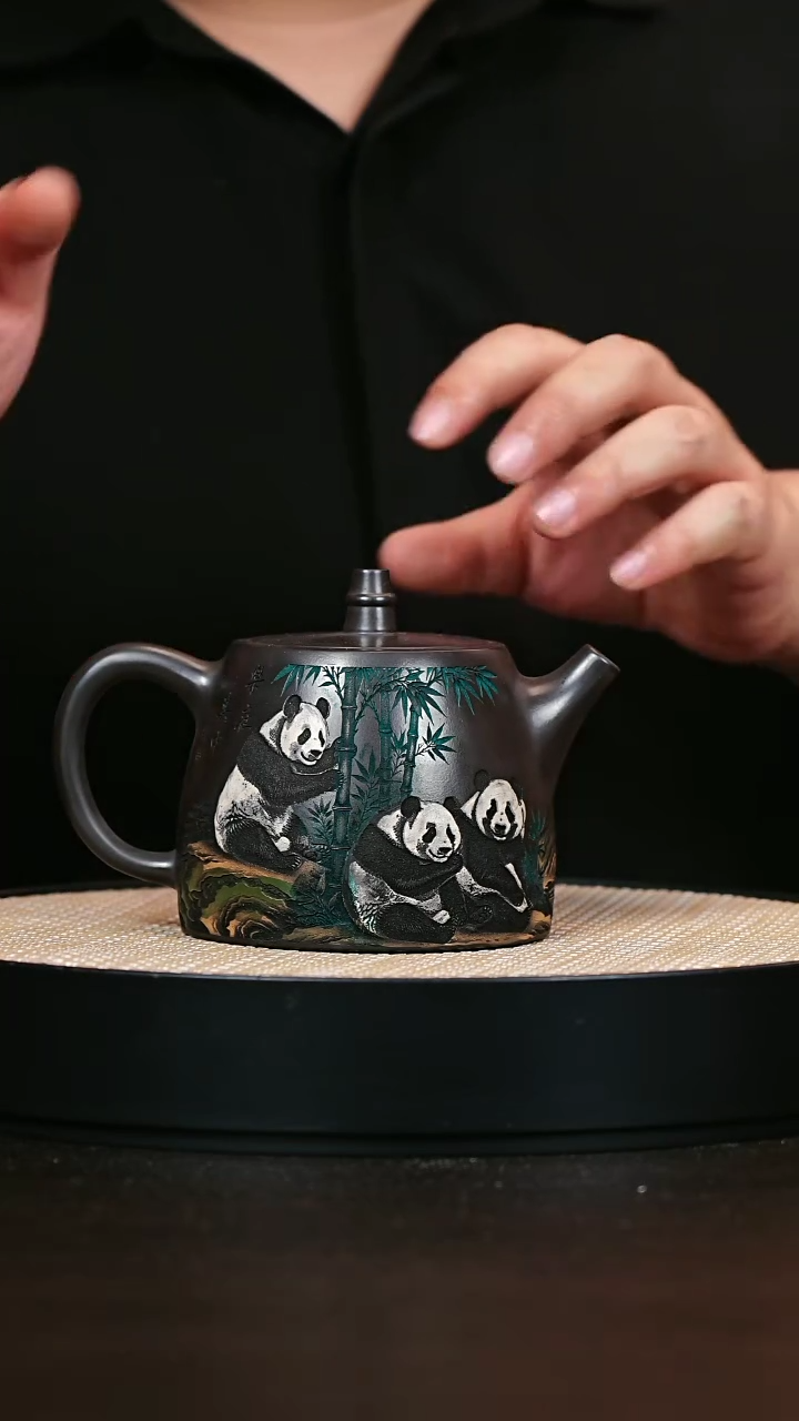 茶壶紫砂汉铎 石黄 