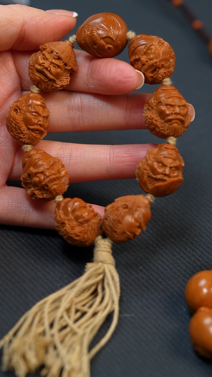【闪购商品】橄榄核手串钟馗百态