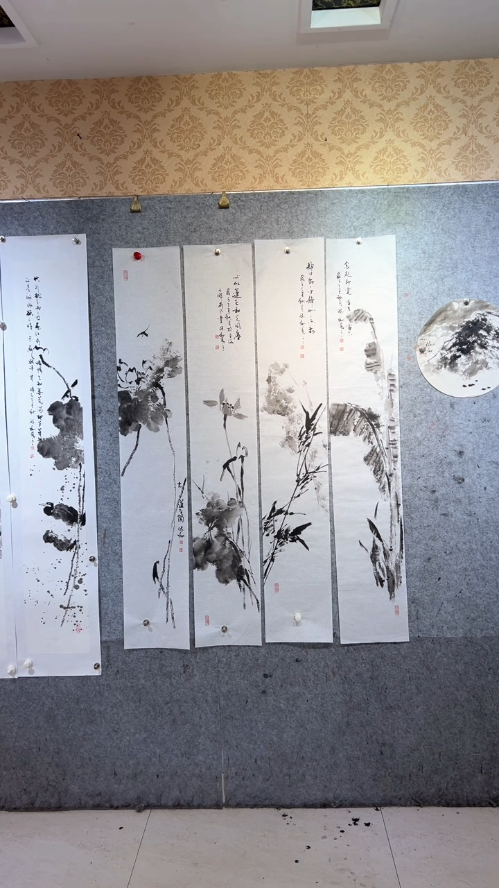 国画咖*张自学水墨国画60
