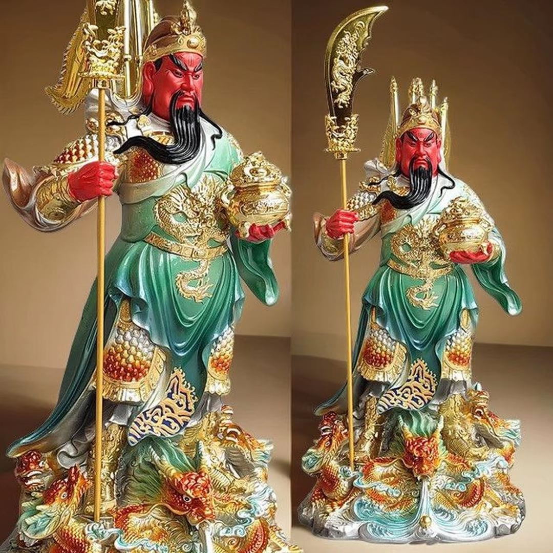 【九龙关公】武财神像工艺品武财神关二爷家用店铺公司财神爷神像