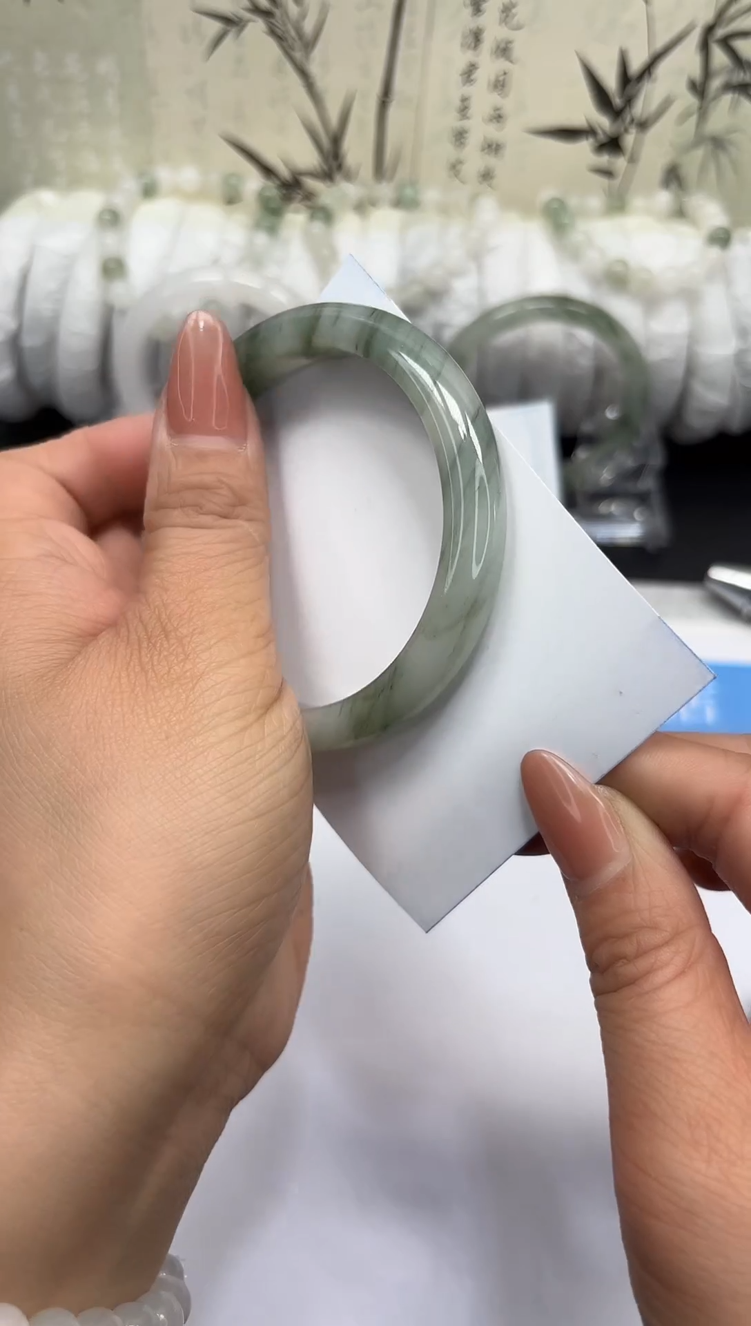 未镶嵌手镯石英质玉A137-57/58/59