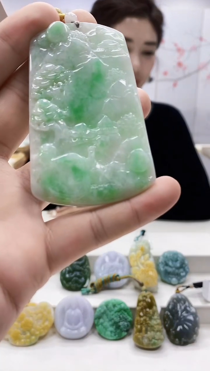 未镶嵌定制翡翠4829bb-毛货挂件5