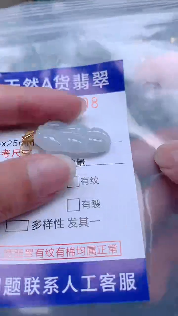 翡翠未镶嵌吊坠(不含链)1