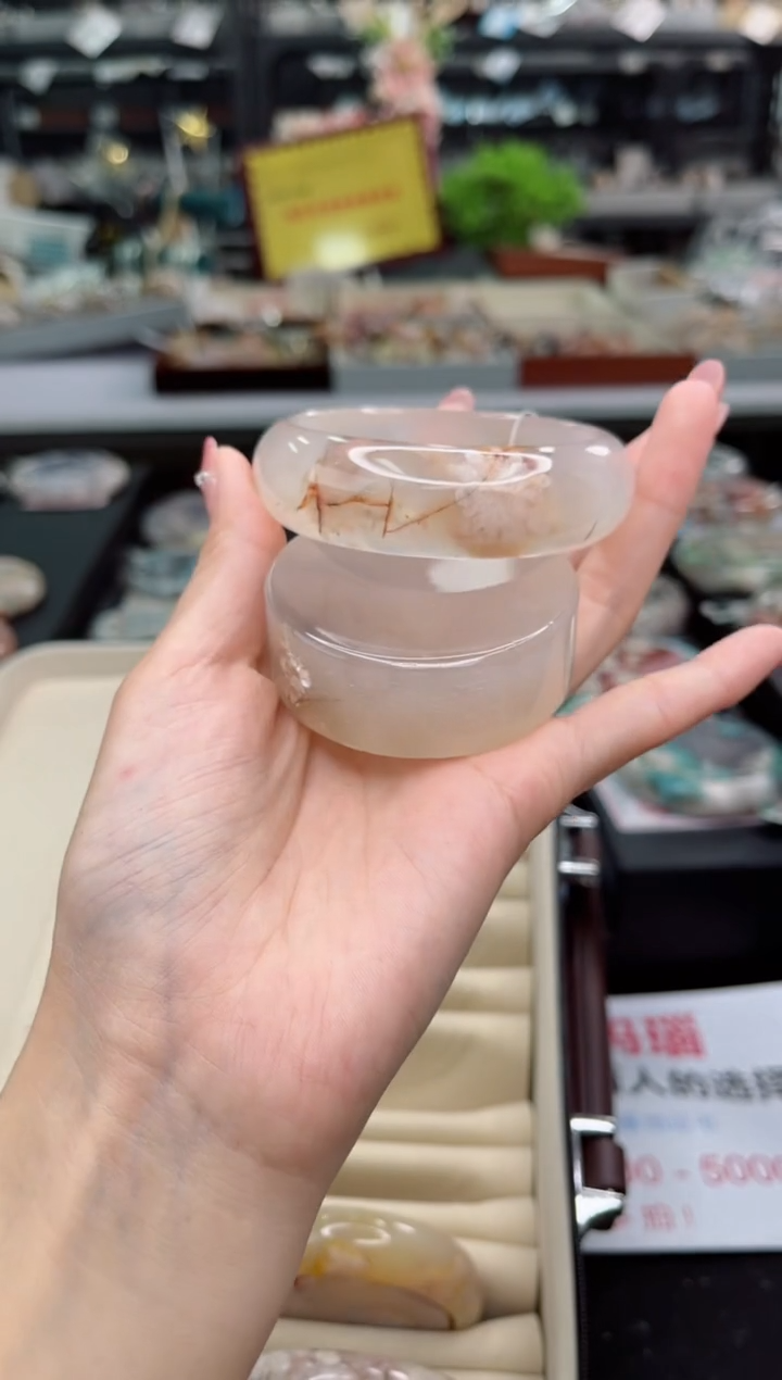 【闪购商品】石英质玉手镯未镶嵌57圈口（赠品镯心）3674547