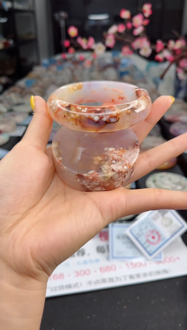 石英质玉未镶嵌手镯62圈口（赠送镯心）6330151