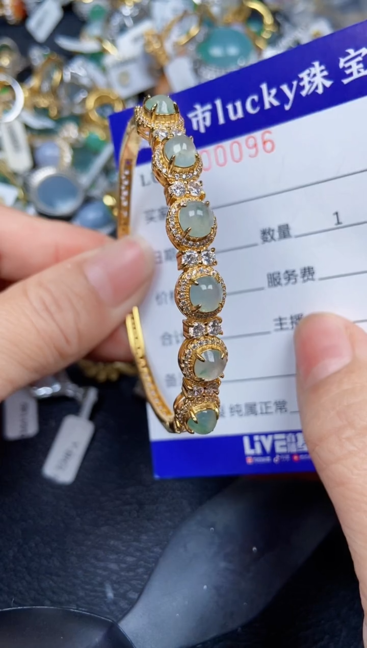 【闪购商品】翡翠颈饰银S925镶嵌0096
