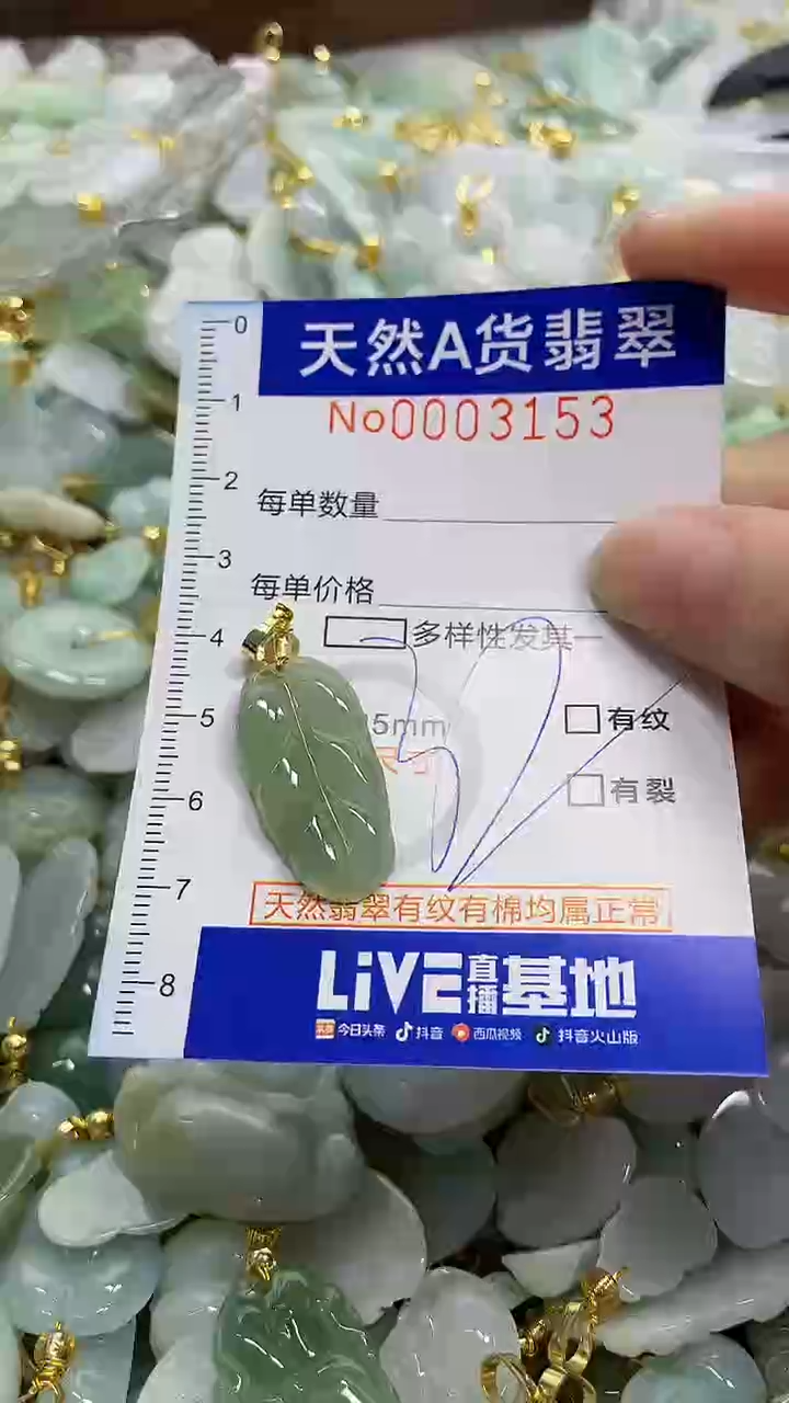 颈饰未镶嵌翡翠天然A货翡翠