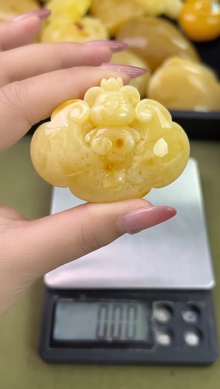 裸石琥珀未镶嵌天然琥珀蜜蜡吊坠