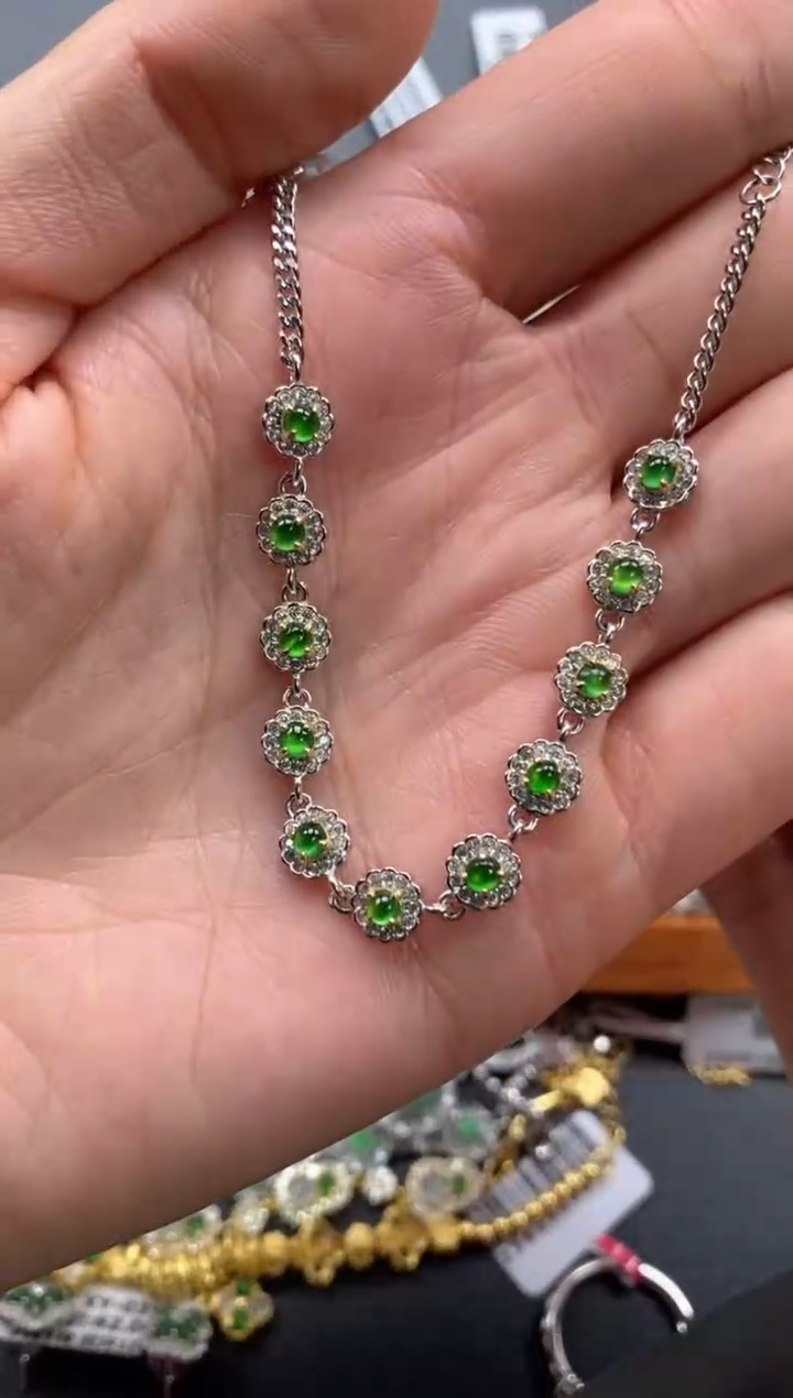 【闪购商品】翡翠戒指银S925镶嵌11111--1