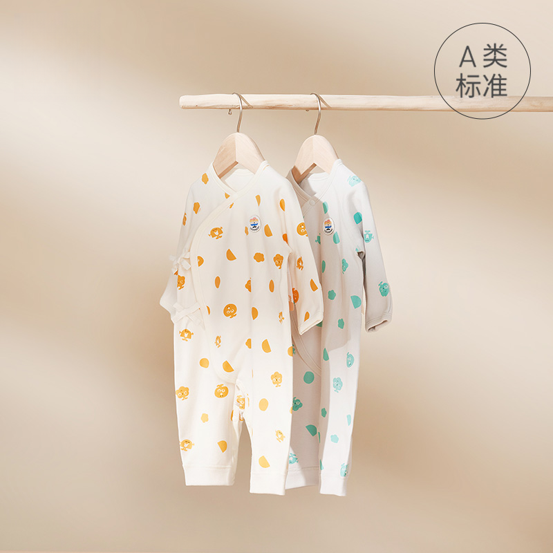 孩子家暖姜长袖连身衣春秋冬保暖男宝女宝护肚睡衣连体爬服