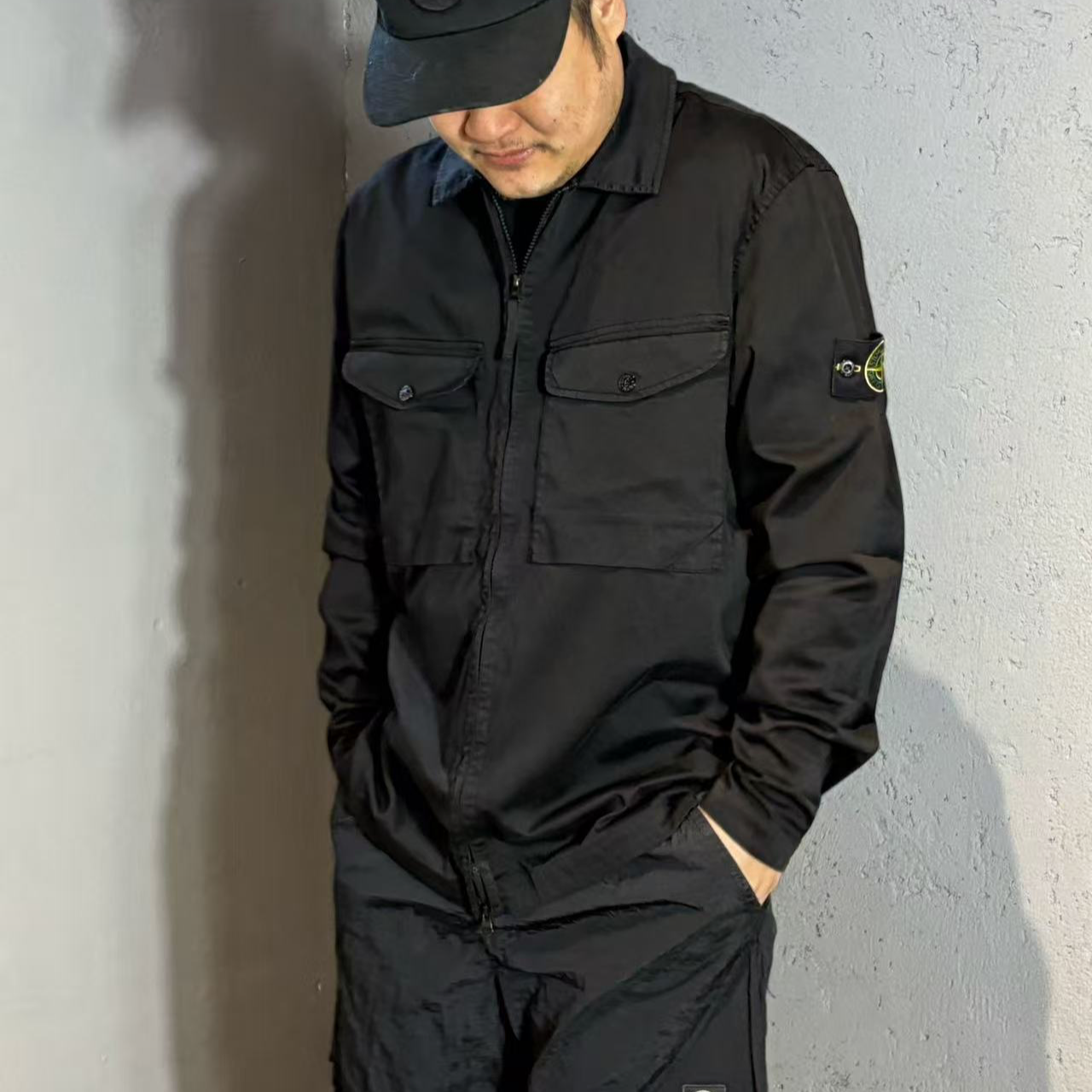 全新未使用stone island石头岛25春夏 拉链工装夹克
