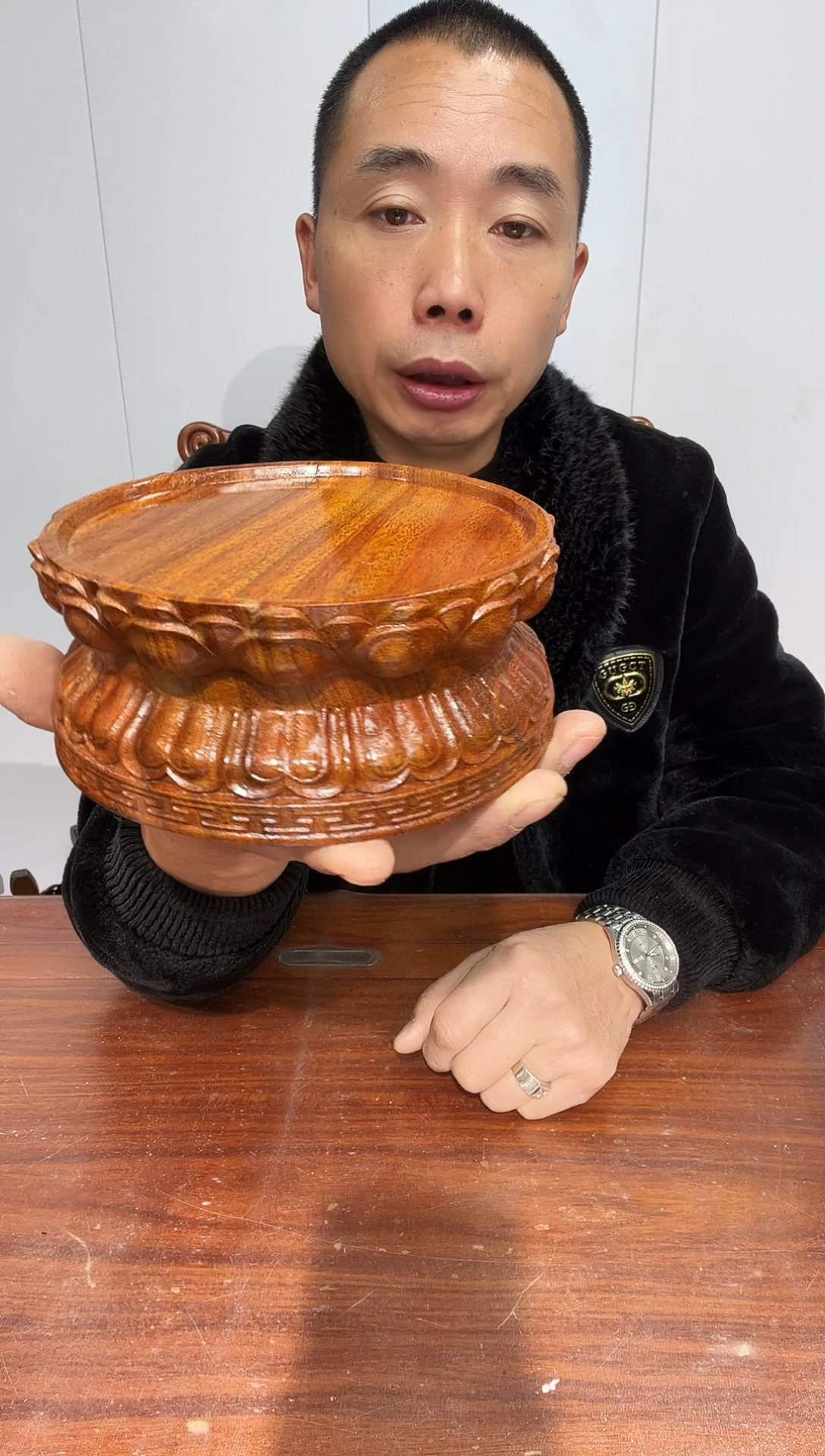 木孤*老花莲花底座13*15*6.5  两个