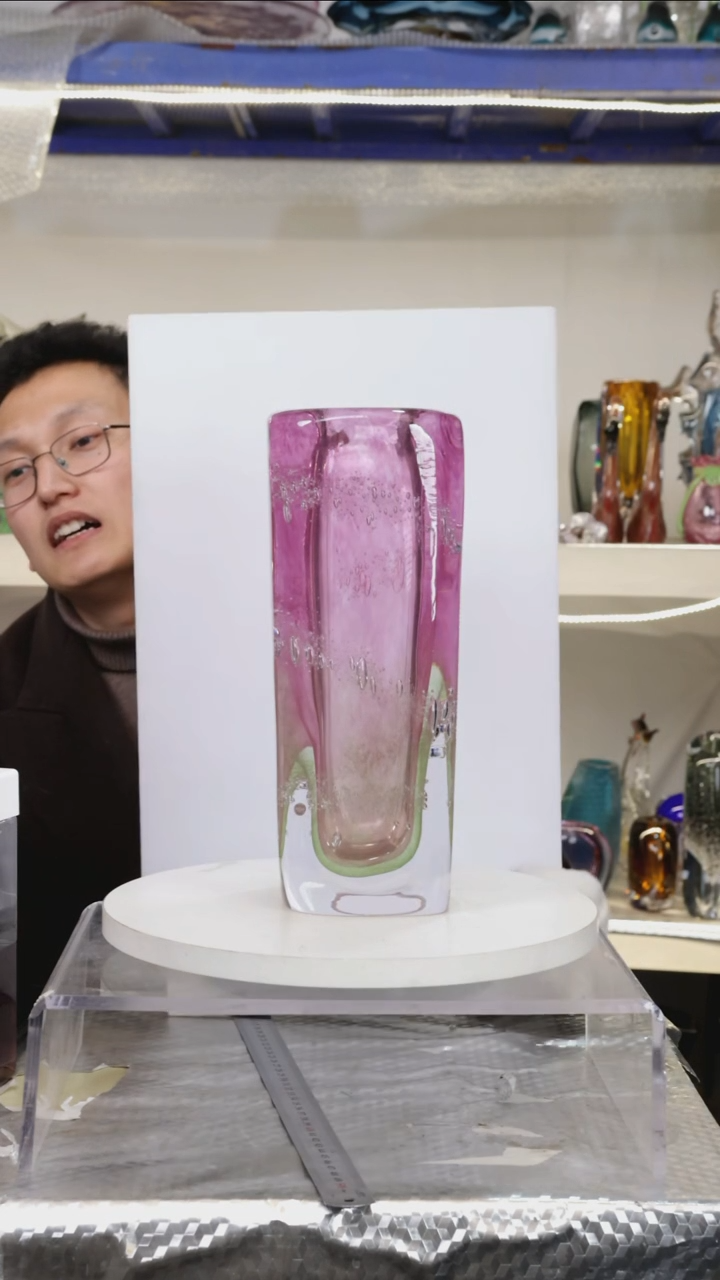 【闪购商品】琉璃【幻彩】高30精品琉璃正常手工痕迹