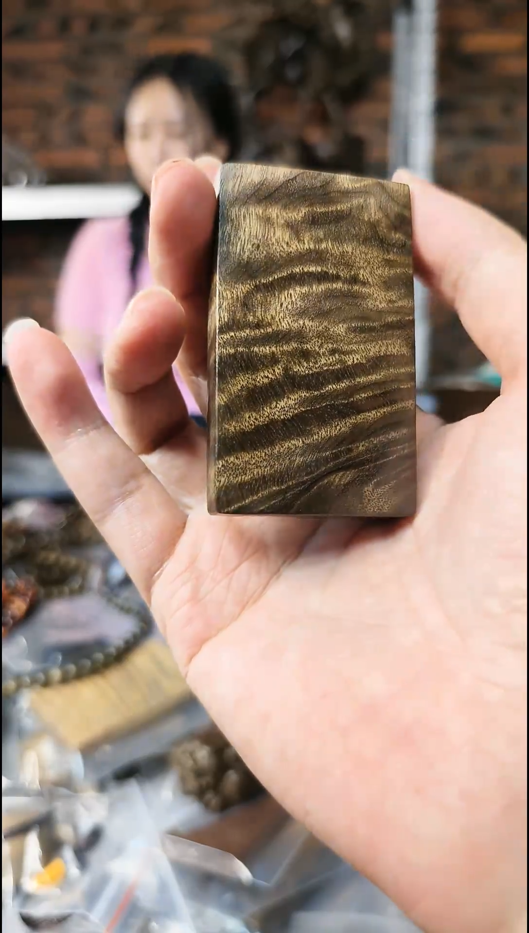 【闪购商品】金丝楠无事牌手把件