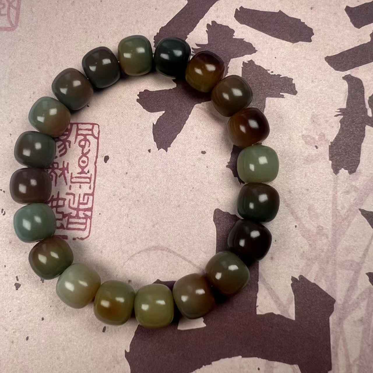 敦煌单圈菩提手串盘玩手串菩提子男女同款手持文玩原创手作品