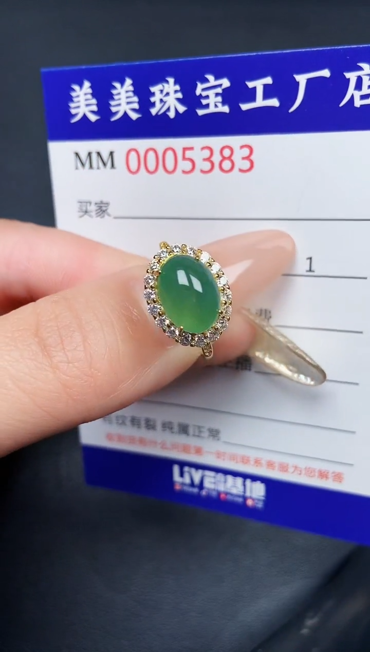 【闪购商品】翡翠颈饰银S925镶嵌5383