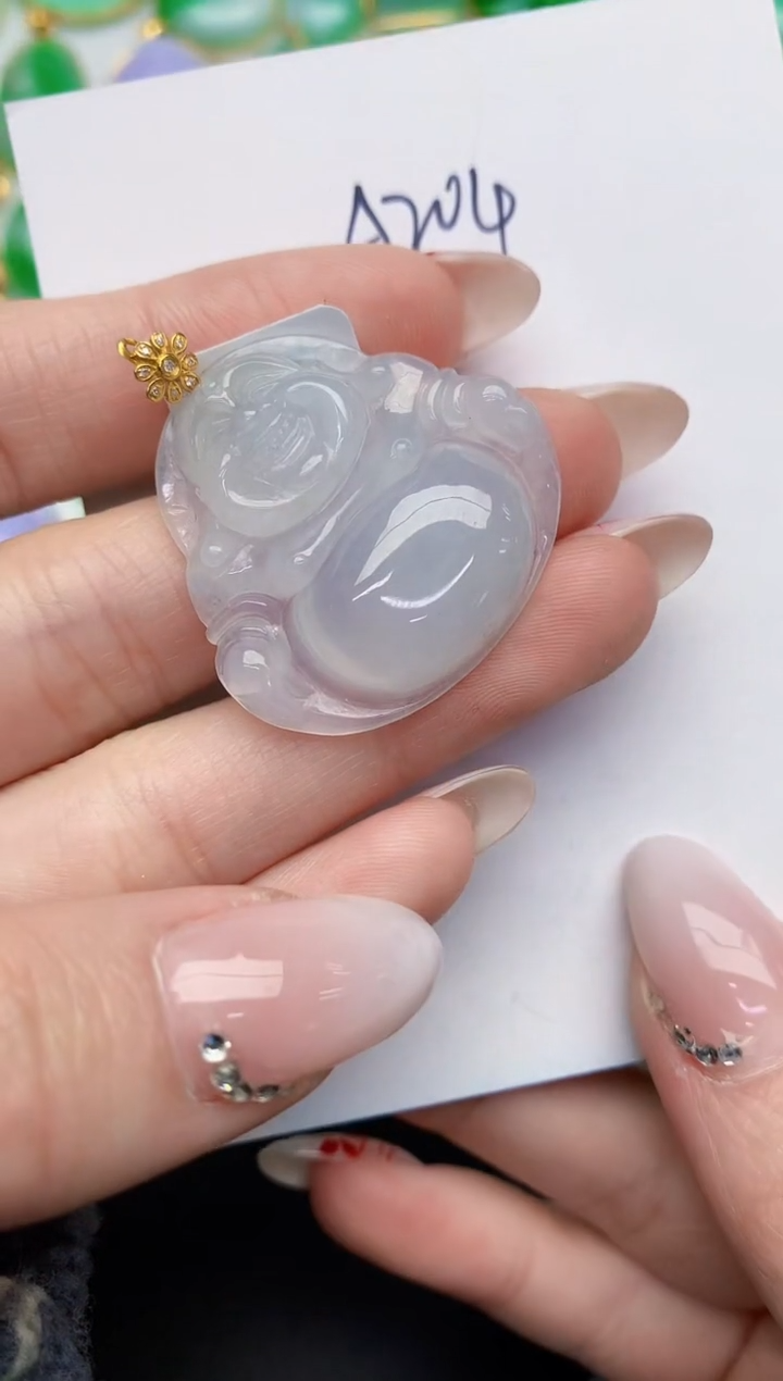 【闪购商品】翡翠颈饰18K金镶嵌0000000000