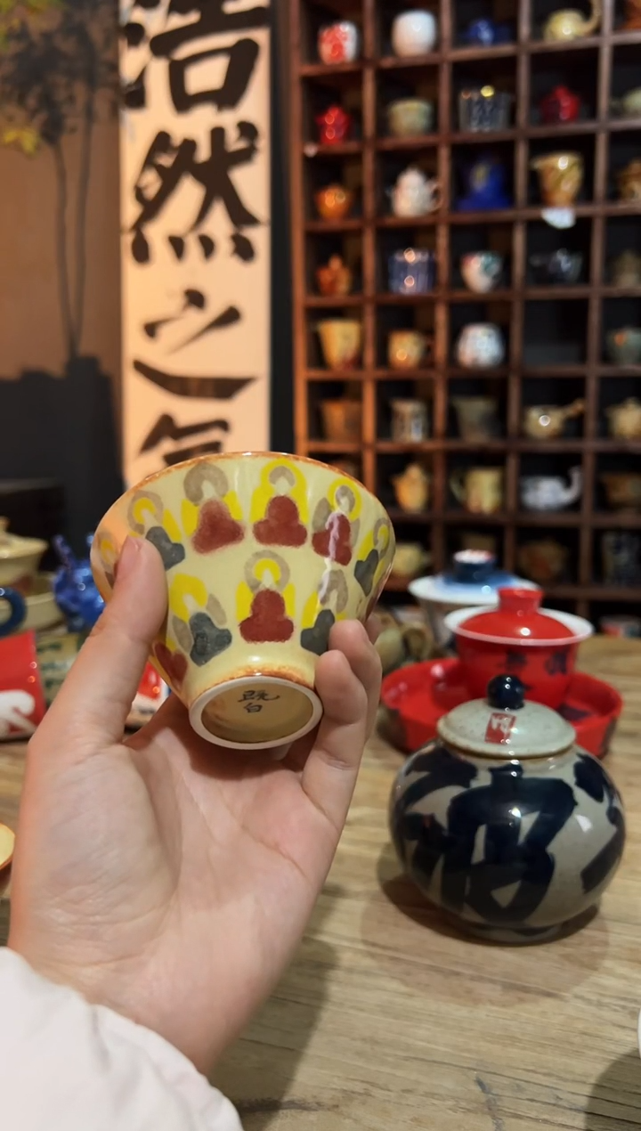 观云听雨原创手绘茶具