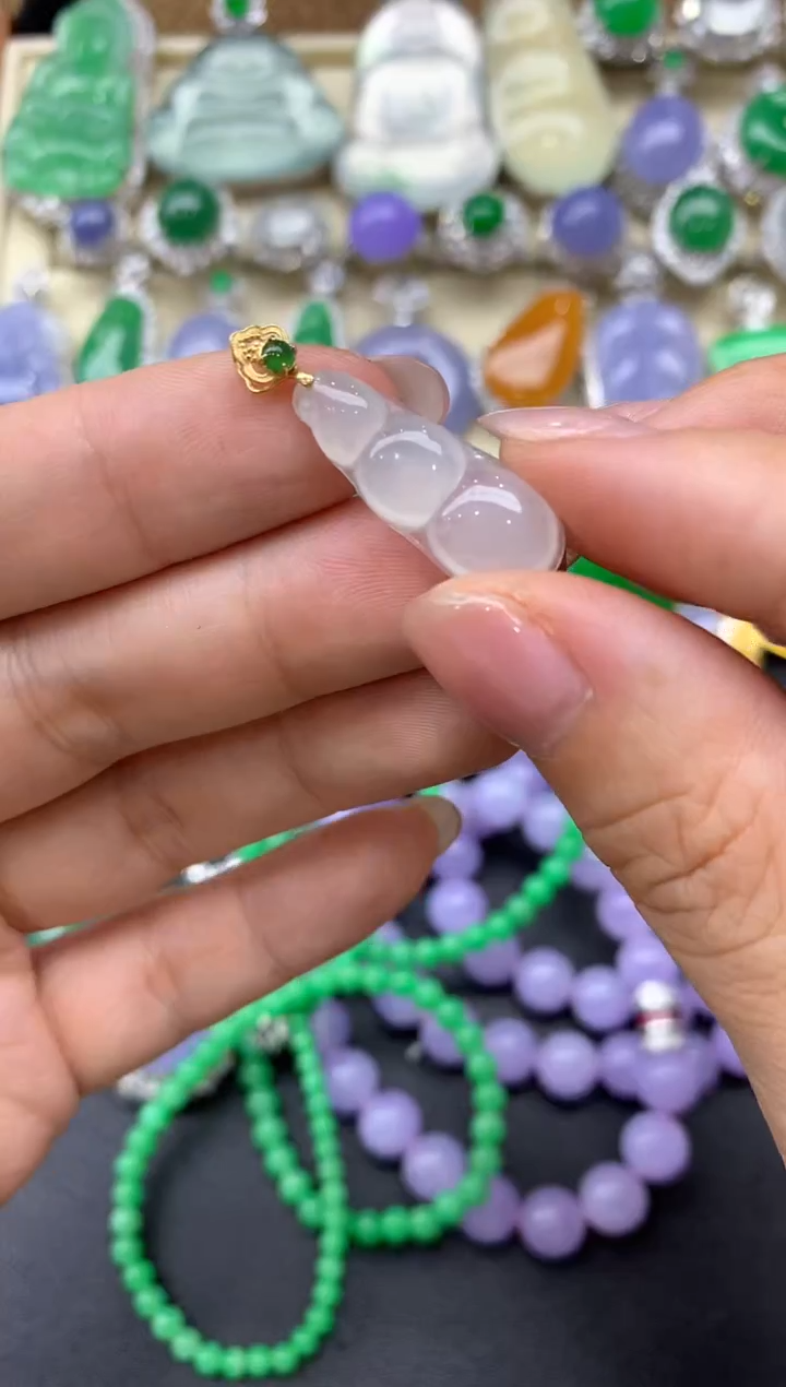 【闪购商品】翡翠颈饰18K金镶嵌229-中国好珍宝