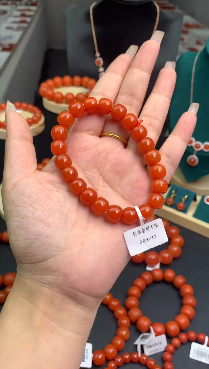 南红玛瑙10MM未镶嵌云南保山滴水洞老型单圈