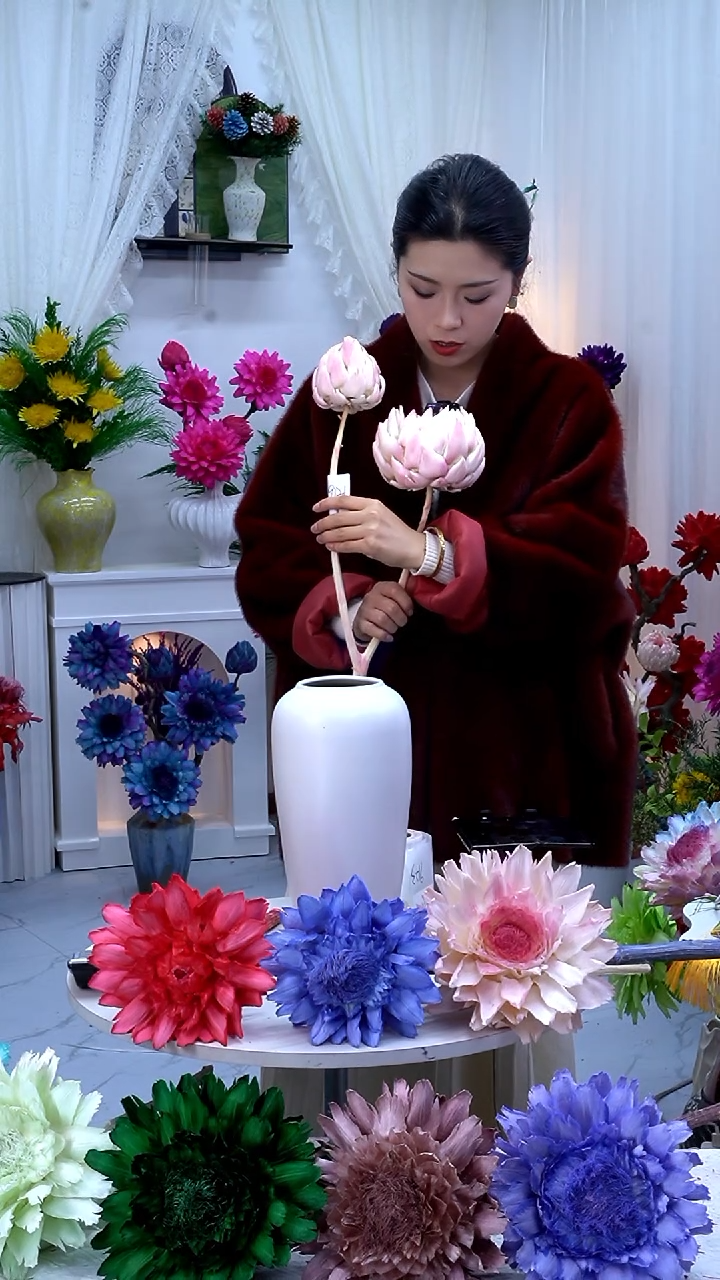 永生洋蓟桃夭2头【微瑕】9121