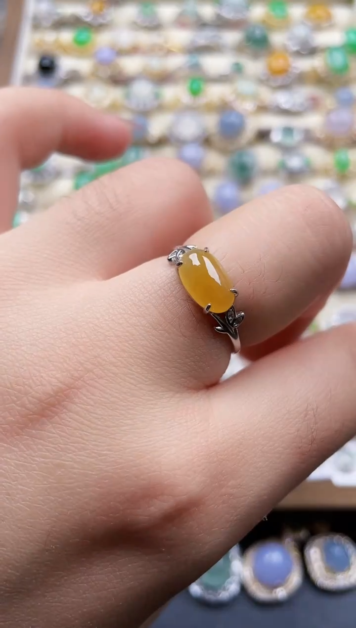 银S925镶嵌戒指翡翠26