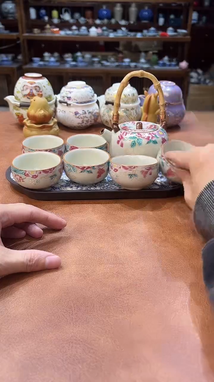 真的很便宜会开片的旅行茶具