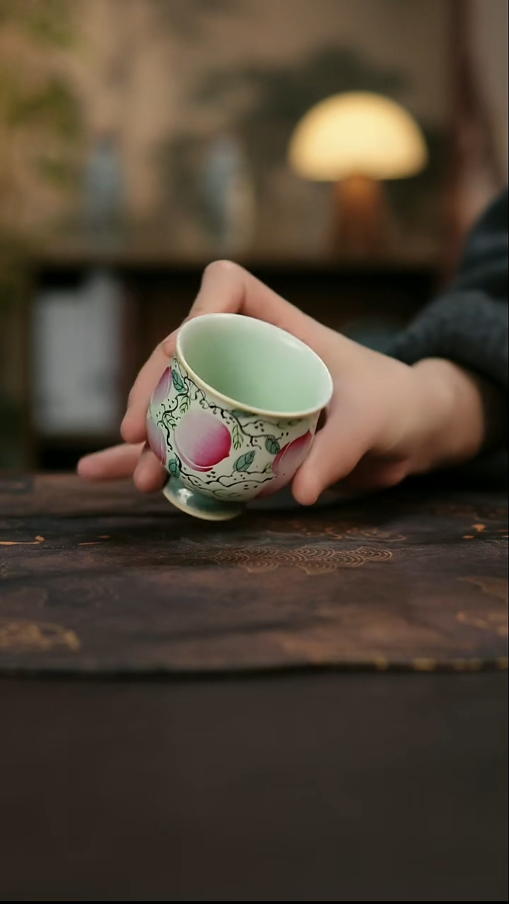 景德镇陶瓷杯碗柴烧多人