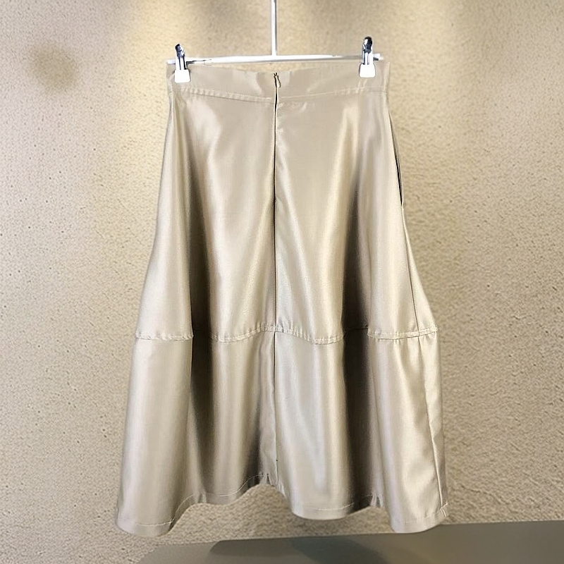 春节秋冬中腰显瘦中长款半身裙花苞裙