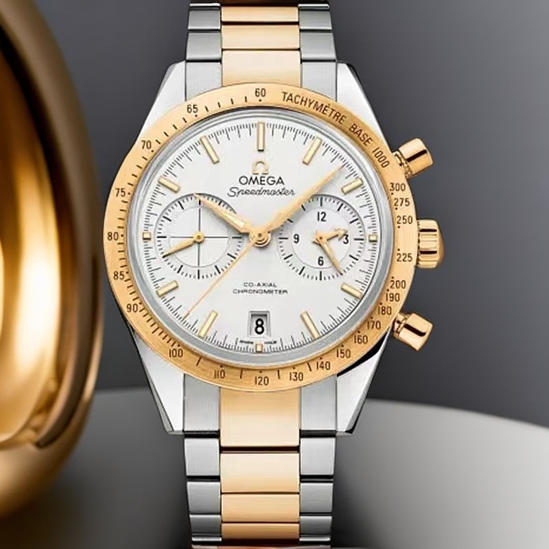 全新未使用 Omega/欧米茄 超霸系列 精钢+18K黄金 表径42男士腕表