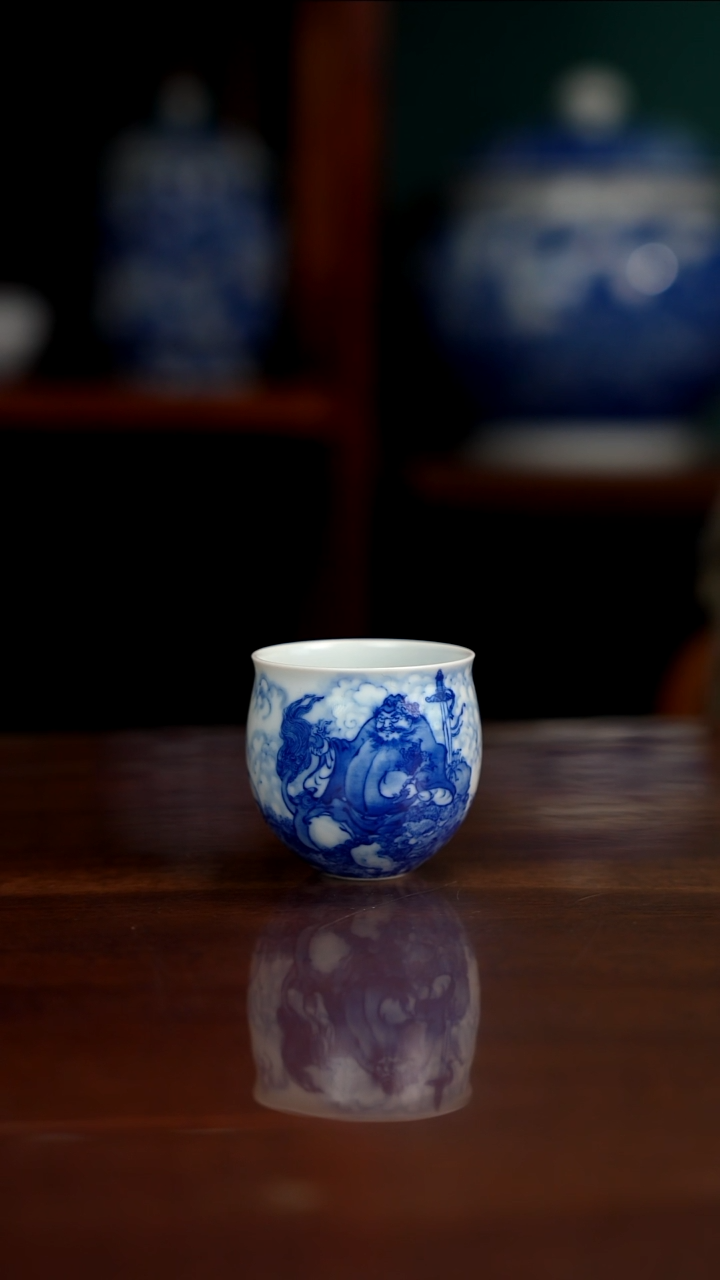 晓竹窑 钟馗镇宝图