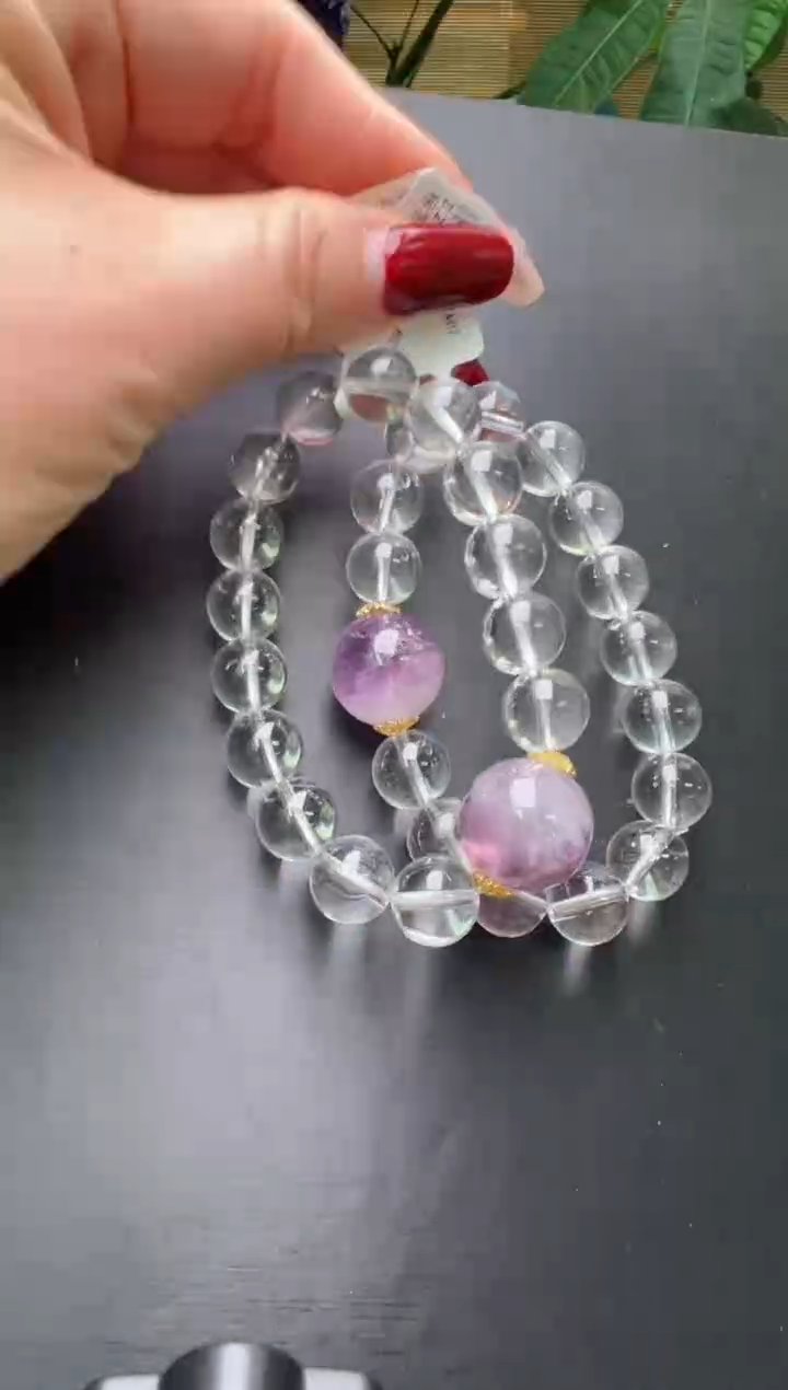 【闪购商品】水晶手串未镶嵌白水晶设计手串多样性发一Z24446