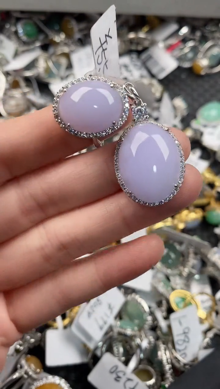 银S925镶嵌戒指翡翠11              3