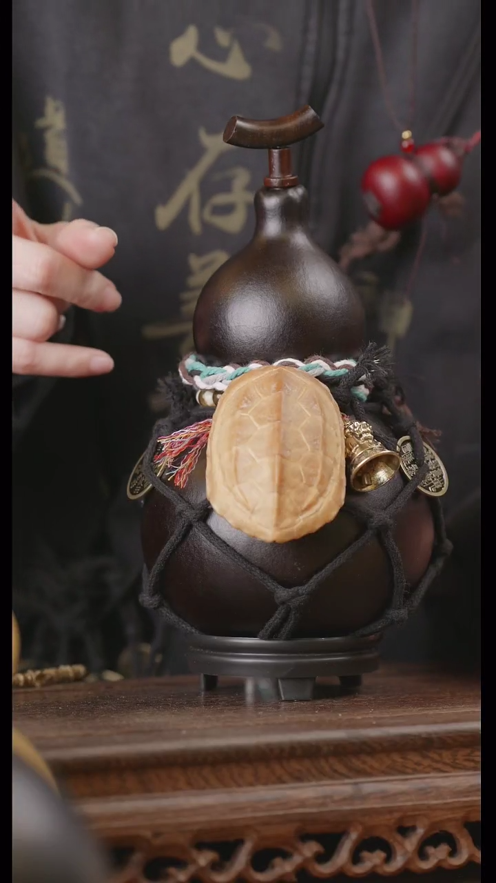 【闪购商品】249号精品天然大漆工艺防渗内胆酒葫芦~