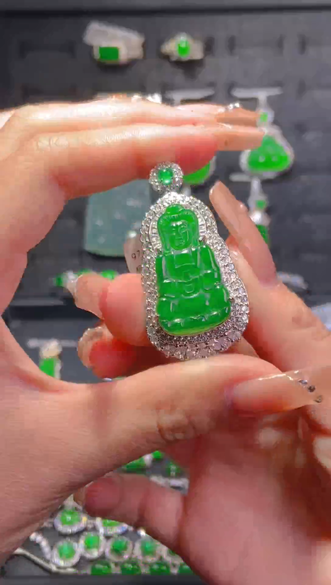 【闪购商品】翡翠吊坠(不含链)未镶嵌天然翡翠A货154