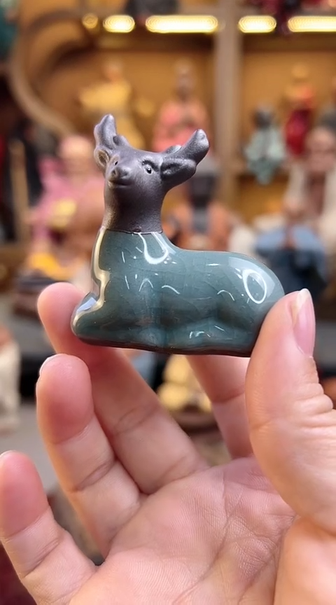 紫砂茶宠器闵茶宠摆件