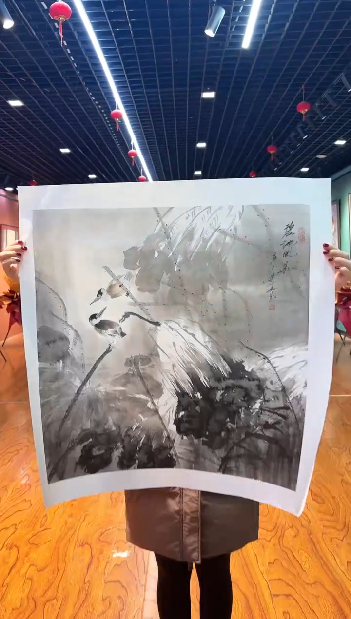 【闪购商品】国画画都展厅-周建真老师亲笔作品26-2