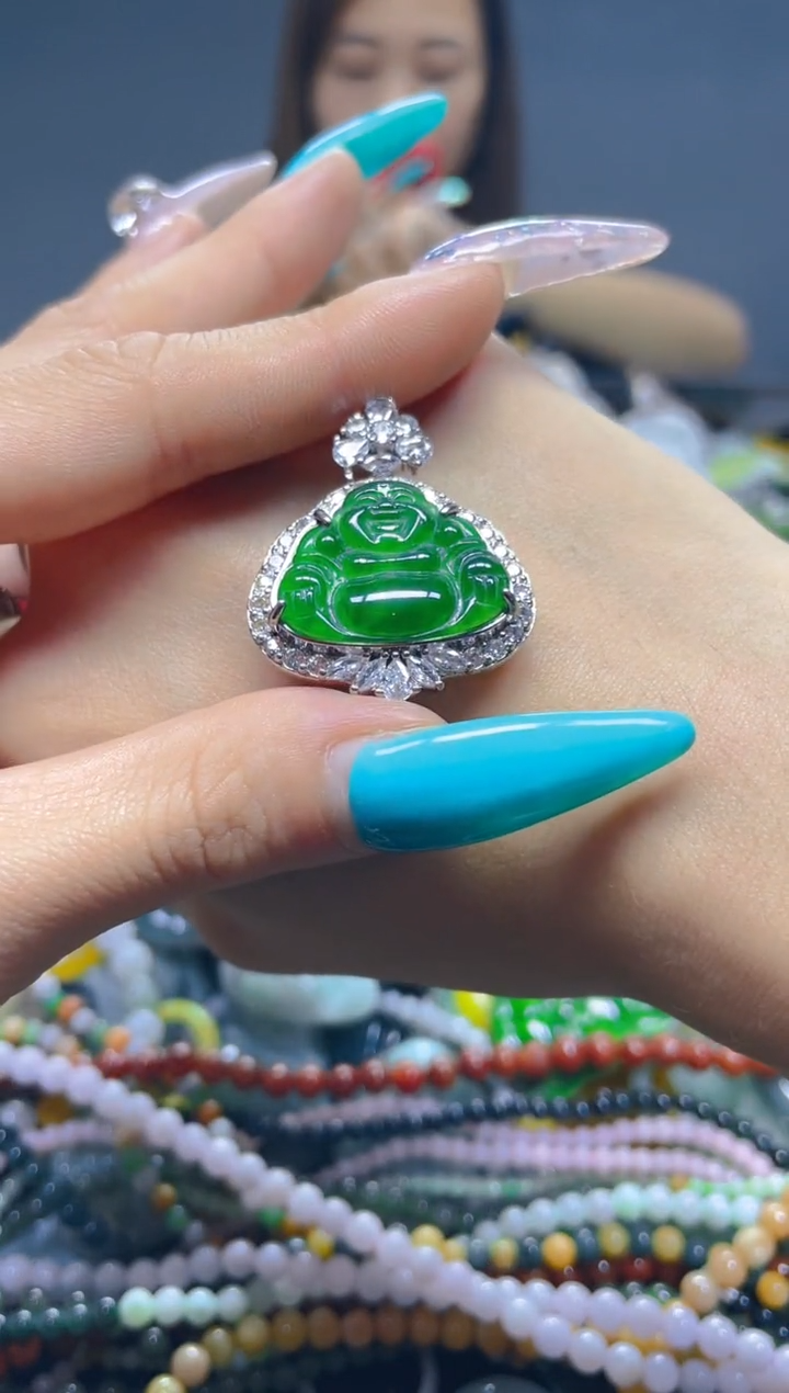 颈饰未镶嵌翡翠/P/翡翠A货，一件也是批发价