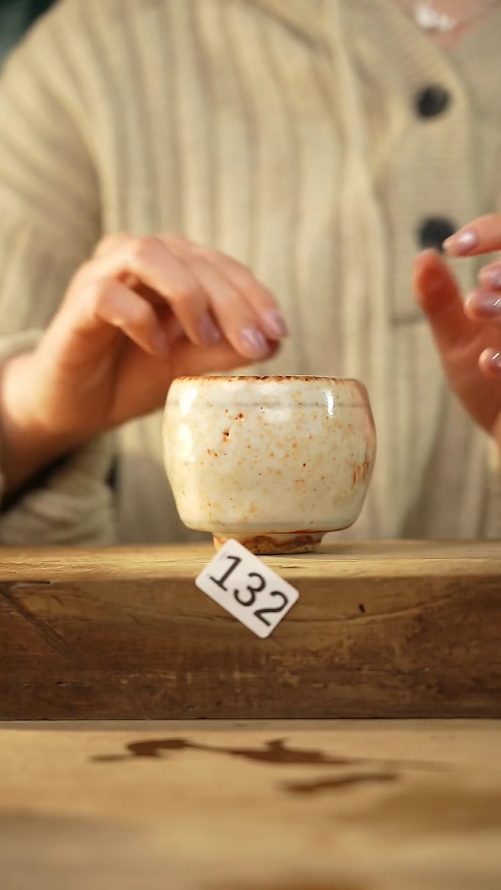 【闪购商品】瓷片设计师手作款 志野主人杯 