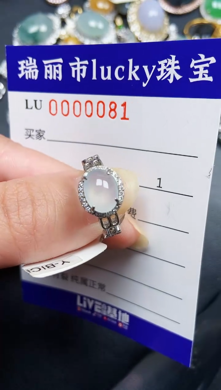 翡翠银S925镶嵌颈饰0081