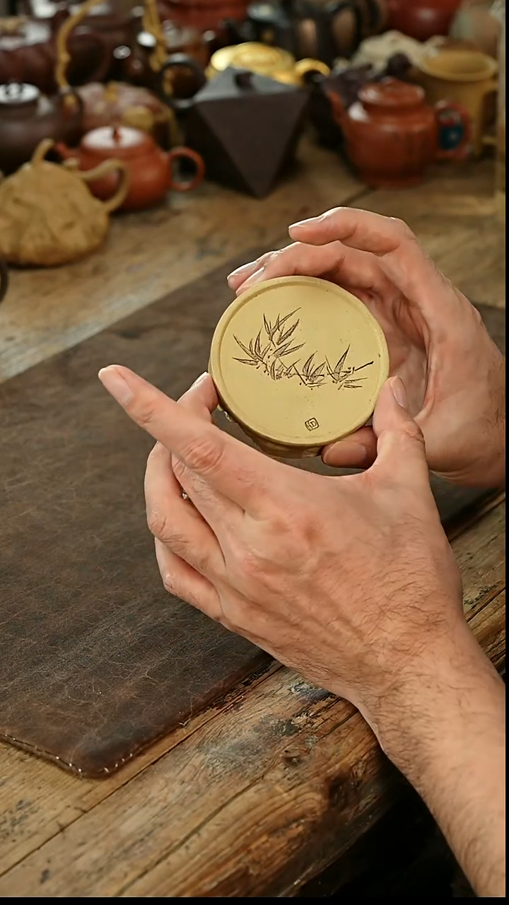 茶壶紫砂手工盖置 紫砂