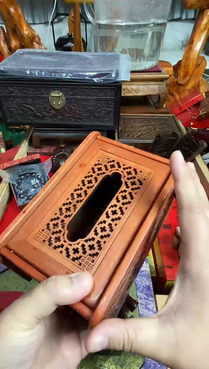 木镂空纸巾盒直播推荐直播推荐