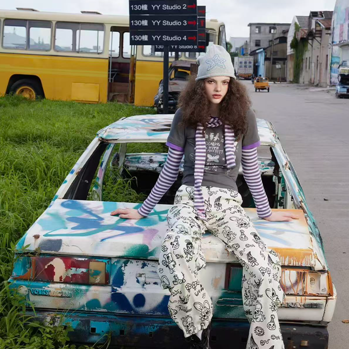 MOF 少女百货【C编号1-50】 真微瑕折扣！ cc数字游戏 休闲裤【自播】