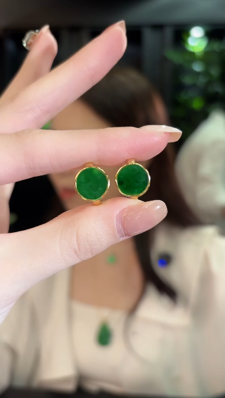 未镶嵌翡翠耳饰缅甸A货/多样性发货/一件