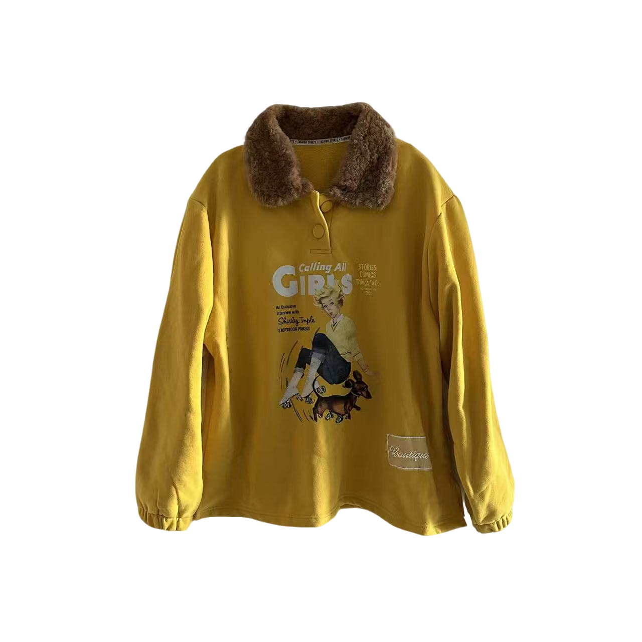 韩版宽松型卫衣印花时尚上衣