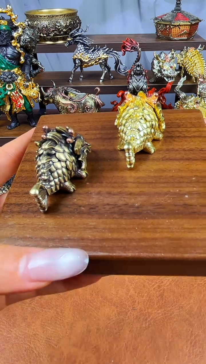 ?****️复古鱼化龙小号新款钥匙扣